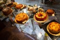 Italian bakery food tradition. Creative gourmet pastry Royalty Free Stock Photo