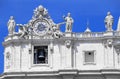 Architectural detail of the Papal Basilica of Saint Peter in the Vatican Royalty Free Stock Photo