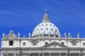 The Papal Basilica of Saint Peter in the Vatican, architectural detail. Royalty Free Stock Photo