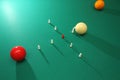 Italian billiards Royalty Free Stock Photo