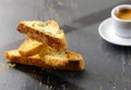 Italian biscotti cantucci cookies Royalty Free Stock Photo
