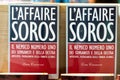 Italian book L`affaire Soros by Luca Ciarrocca Royalty Free Stock Photo