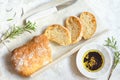 Italian bread Ciabatta Royalty Free Stock Photo