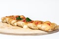 Italian bread, pizza, calzone