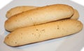 Italian Breadsticks on a plate