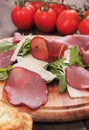 Italian bresaola cured meat