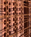 Italian brick and armored lattice Royalty Free Stock Photo