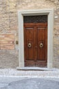 Italian brown wooden door front door