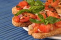 Italian bruschetta Royalty Free Stock Photo