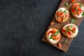 Italian bruschetta Royalty Free Stock Photo