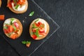 Italian bruschetta Royalty Free Stock Photo