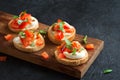 Italian bruschetta Royalty Free Stock Photo