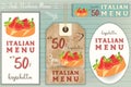 Italian Bruschtta Stickers Set