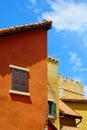 Italian building colorful classic style Royalty Free Stock Photo