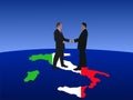 Italian business men meeting