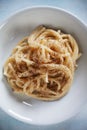 Italian cacio e pepe pasta