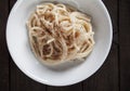 Italian cacio e pepe pasta Royalty Free Stock Photo