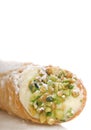 Italian Cannoli on white