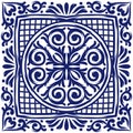 Italian ceramic tile pattern. Mediterranean porcelain pottery.