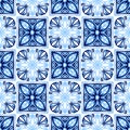 Italian ceramic tile pattern. Mediterranean porcelain pottery.