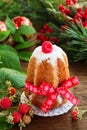 Italian Christmas bread. Royalty Free Stock Photo