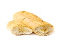 Italian ciabatta white bread isolated Royalty Free Stock Photo