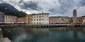 Italian city- Riva del Garda-Panorama Royalty Free Stock Photo