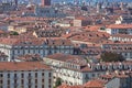 Italian city rooftops and buildings texture background view in a summer day Royalty Free Stock Photo