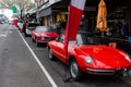 Italian Classic Sports Cars in a Car Show