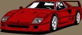 Italian Classic vintage retro new custom sport car Ferrari