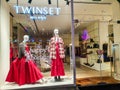 Italian clothing store Twinset Milano on Broadway Square View on windows from the street