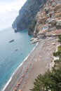 Italian coast of Positano in Amalfi region