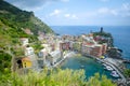 Italian Coastline Harbor City of Manarola