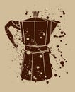 Italian coffee maker or moka pot