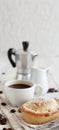 Italian coffee set for breakfast Royalty Free Stock Photo