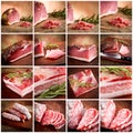 Italian cold cuts set Royalty Free Stock Photo