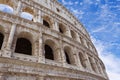 Italian Coliseum closeup Royalty Free Stock Photo