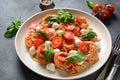 Italian Colorful Pasta dish or Spaghetti Napolitana Royalty Free Stock Photo