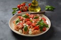 Italian Colorful Pasta dish or Spaghetti Napolitana Royalty Free Stock Photo