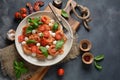 Italian Colorful Pasta dish or Spaghetti Napolitana Royalty Free Stock Photo