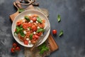 Italian Colorful Pasta dish or Spaghetti Napolitana Royalty Free Stock Photo