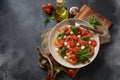 Italian Colorful Pasta dish or Spaghetti Napolitana Royalty Free Stock Photo