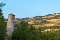 Italy, Old ruins and panoramic view