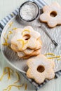 Italian cookies canestrelli Royalty Free Stock Photo