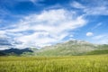 Italian countryside with mountains Royalty Free Stock Photo