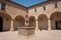 Italian courtyard. Royalty Free Stock Photo