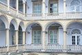 Italian courtyard (Palace Kornyakta) in Lviv, Ukraine Royalty Free Stock Photo