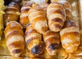 Italian cream horn pastries Royalty Free Stock Photo