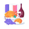 Italian cuisine abstract concept vector illustration Royalty Free Stock Photo