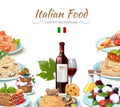 Italian cuisine food background